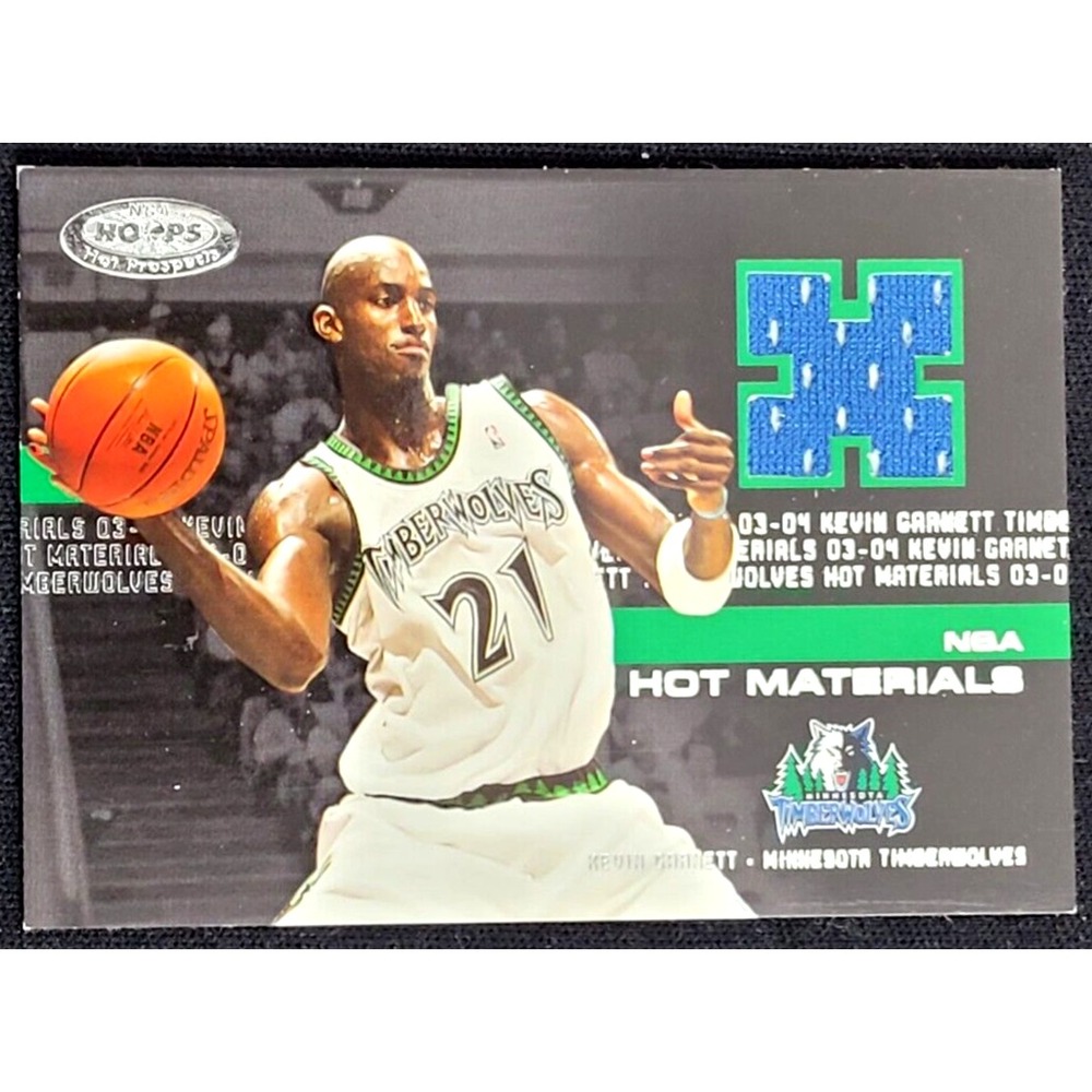 2003-04 HOOPS HOT PROSPECTS KEVIN GARNETT HOT MATERIALS #D/500